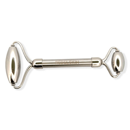 REBEL ROLLER made of medical grade stainless steel for facial massage and skincare.